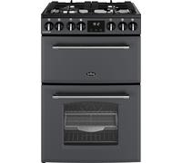 BELLING Farmhouse 60DF Dual Fuel Cooker - Anthracite & Chrome, Silver/Grey,Black