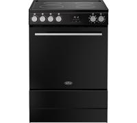 Belling 60cm wide Single Oven BEL FSA VISION SGL 60Ei Electric Cooker with Induction Hob - Black / Silver Steel - A Rated
