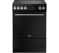 Belling Vision 60cm Electric Range Cooker - Black & Silver Steel