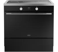 Belling Vision Single Cavity 90cm Electric Range Cooker - Black & Silver Steel