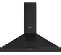 Belling BEL Farmhouse Chim 100PYR 100cm Chimney Cooker Hood for Ducted/Recirculating Ventilation - Black, Black