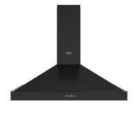 Belling BEL Farmhouse Chim 110PYR 110cm Chimney Cooker Hood - Black