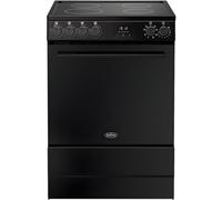 Belling Bel Fsa Vision Sgl 60Ei Blk 444412053 - Black Induction Electric Cooker - 68L Single Oven - A Energy Rating
