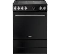 Belling Bel Fsa Vision Sgl 60Ei Bss 444412054- Black Induction Electric Cooker - 68L Single Oven - A Rated