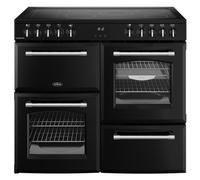 Belling BEL RCA FARMHOUSE 100E BLK 11826 100cm Ceramic Range Cooker - BLACK