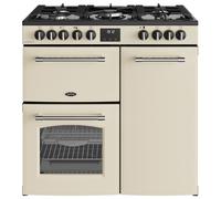 Belling BEL RCA FARMHOUSE 90DF CRM 11821 90cm Dual Fuel Range Cooker - CREAM