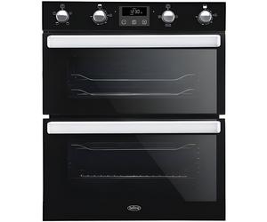 Belling BI702FPCT Blk 444444784 - Black Built under Electric Double Oven - A energy