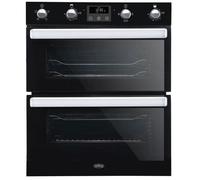 Belling Built-Under Electric Double Oven, Black, A/A Rated - 444444784 A