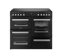 Belling 444411797 100cm Wide Cookcentre Ceramic Range Cooker in Black