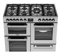 Belling Cookcentre 100DF 100cm wide Dual Fuel Range Cooker with Gas Hob St