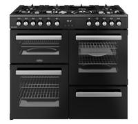 Belling Cookcentre 100DF Dual Fuel Range Cooker 444411799 BLACK