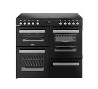 Belling Cookcentre 100E 100cm Electric Range Cooker with Ceramic Hob - Black - A/A Rated