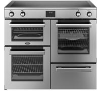 BELLING Cookcentre 100Ei Electric Induction Range Cooker - Stainless Steel & Chrome, Stainless Steel
