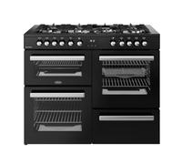 Belling Cookcentre 110cm Dual Fuel Range Cooker - Black