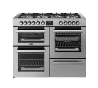 Belling Cookcentre 110cm Dual Fuel Range Cooker - Stainless