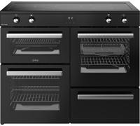 Belling Cookcentre 110Ei 110cm wide Electric Range Cooker with Induction Hob - Black - A/A Rated