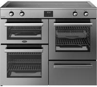 Belling Cookcentre 110Ei 110cm wide Electric Range Cooker with Induction Hob - Stainless Steel - A Stainless Steel