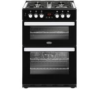 Belling COOK60DFBLK 600mm Mini Range Dual Fuel Cooker Gas Hob Black