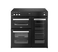 Belling Cookcentre 90cm Electric Induction Range Cooker - Black