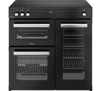 Belling Cookcentre 90cm Electric Induction Range Cooker - Black