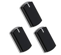 Belling Cooker Knobs Replacement, Universal Cooker Knobs for Stoves and Gas Hobs, Pack of 3, 4x2.4 cm, Black Cooker Switch for Hotpoint and Other Kitchen Appliances