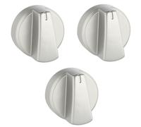 Belling E662 E663 664 E664W Silver Cooker Oven Gas Hob Control Knob Switch X 3