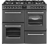 Belling 444411828 100cm Wide Farmhouse Dual Fuel Range Cooker in Anthr