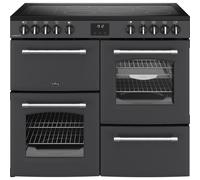 Belling Farmhouse 100E 100cm Electric Range Cooker with Ceramic Hob - Anthracite - A/A Rated