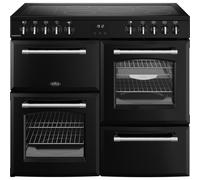 Belling Farmhouse 100cm Electric Ceramic Range Cooker - Black