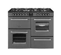 Belling Farmhouse 110DF 110cm wide Dual Fuel Range Cooker with Gas Hob - Anthracite - A Rated