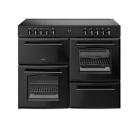 Belling Farmhouse 110cm Electric Ceramic Range Cooker - Black