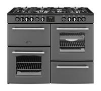 Belling Farmhouse 110DF 110cm wide Dual Fuel Range Cooker with Gas Hob - Anthracite - A Rated