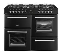 Belling Farmhouse 110DF Dual Fuel Range Cooker 444411838 Black