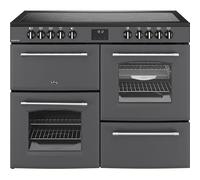 Belling Farmhouse 110E 110cm wide Electric Range Cooker with Ceramic Hob - Anthracite - A/A Rated
