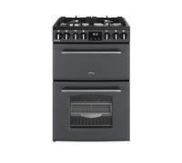 BELLING Farmhouse 60DF Dual Fuel Cooker - Anthracite & Chrome, Silver/Grey,Black