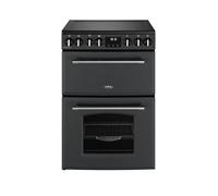 Belling Farmhouse 60E 60cm Electric Mini Range Cooker with Ceramic Hob - Anthracite - A/A Rated, Black