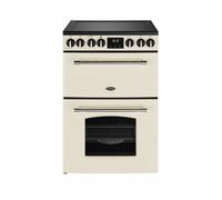 Belling MRAFHOUSE60ECRM Ceramic Electric Double Oven Cooker - Cream