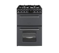 Belling Farmhouse 60DF ANT 60cm Dual Fuel Double Oven Cooker, Anthracite