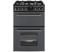 BELLING Farmhouse 60DF Dual Fuel Cooker - Anthracite & Chrome, Silver/Grey,Black