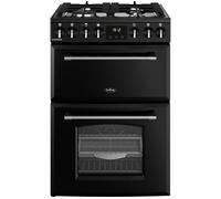 BELLING Farmhouse 60DF Dual Fuel Cooker - Black & Chrome, Silver/Grey,Black