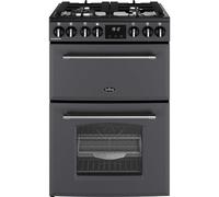 BELLING Farmhouse 60DF Dual Fuel Cooker - Anthracite & Chrome, Silver/Grey,Black