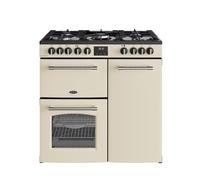 Belling Farmhouse 90cm Dual Fuel Range Cooker - Cream