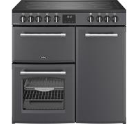 Belling Farmhouse 90E 90cm Electric Range Cooker with Ceramic Hob - Anthracite - A