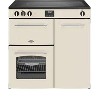 Belling Farmhouse 90Ei 90cm wide Electric Range Cooker with Induction Hob - Cream - A/A Rated