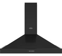 Belling BEL Farmhouse Chim 90PYR 90cm Chimney Cooker Hood - Black
