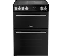 Belling FSA VISION 60E BSS Ceramic Electric Cooker with Double Oven A