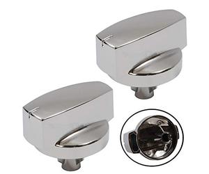 Belling Genuine 444445412 444445413 1000DF Oven Cooker Knob Function Control Switch (Silver/Chrome, Pack of 2 Knobs)