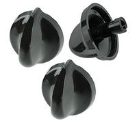 Belling Genuine Temperature Control Knob for Oven Cooker Hob (Black, Pack of 3 Knobs)