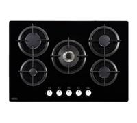 Belling GTG75C - Black 75cm 5 Burner Gas Hob - Built-in