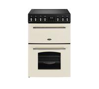 Belling MRAFHOUSE60ECRM Ceramic Electric Double Oven Cooker - Cream